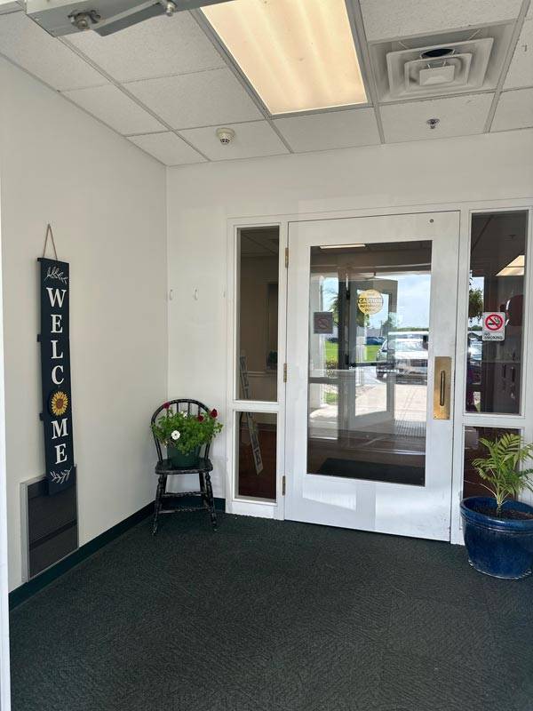 An exterior shot of the Oakview facility, from the Oakview Gallery.