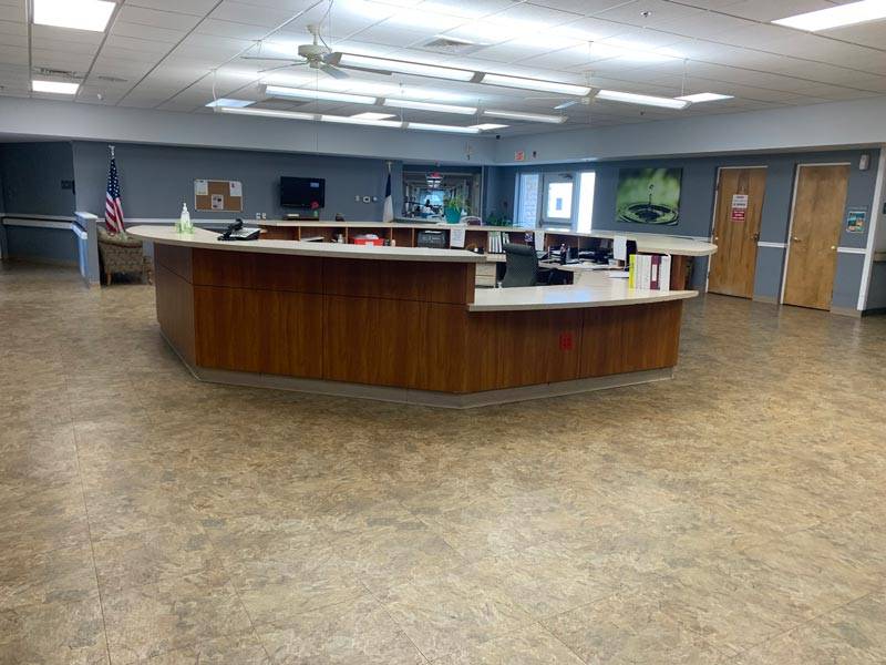 An interior shot of the Oakview facility, from the Oakview Gallery.