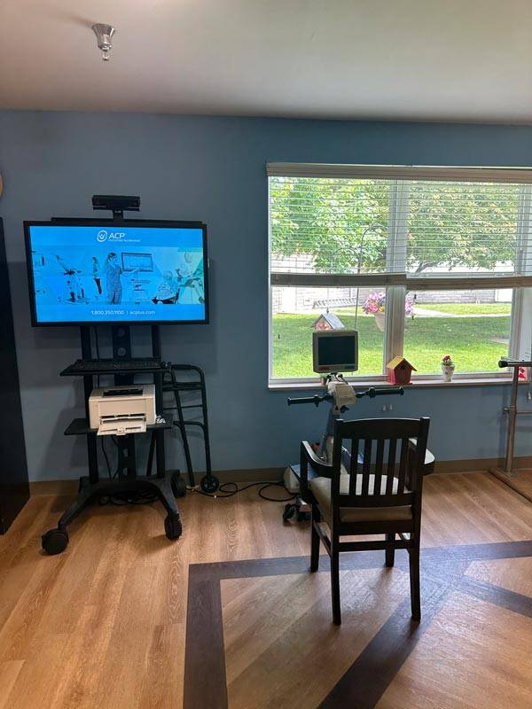 An interior shot of the Oakview facility, from the Oakview Gallery.